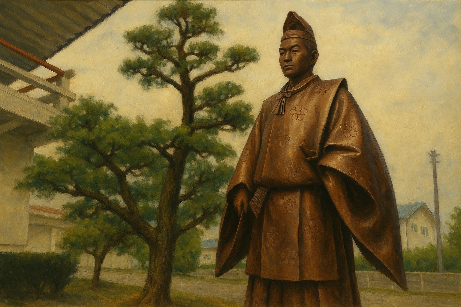 田沼意次銅像画